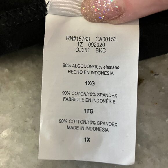 Black Athletic Bike Shorts Size XL EUC - Picture 5 of 6